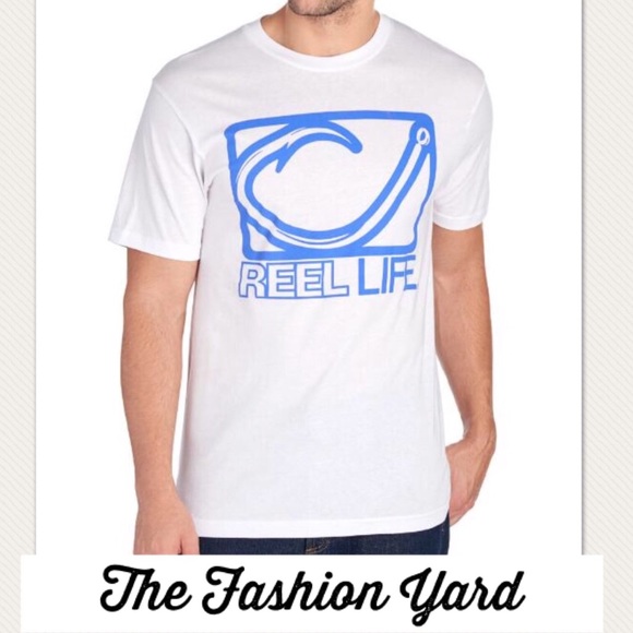 Reel Life Other - NWT REEL LIFE Hook Print Logo Tee Shirt - Large Reel Life Other - NWT REEL LIFE Hook Print Logo Tee Shirt - Large